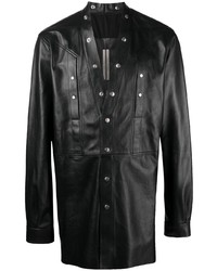 Rick Owens Fogpocket Leather Shirt