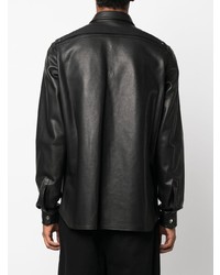 Rick Owens Grained Leather Shirt