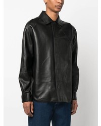 Loewe Long Sleeve Leather Shirt