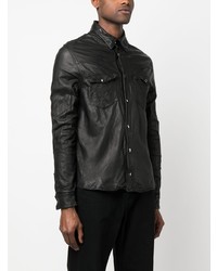 Giorgio Brato Long Sleeve Leather Shirt