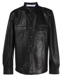 IRO Long Sleeve Leather Shirt