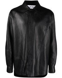 Loewe Long Sleeve Leather Shirt