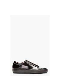 Acne Studios Black Patent Leather Sneakers