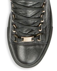 Balenciaga Arena Leather Low Top Sneakers