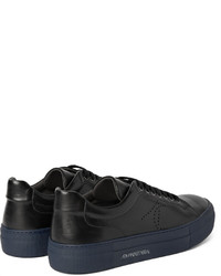 Armando Cabral Two Tone Perforated Leather Sneakers