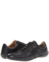Armani Jeans Armani Jean Leather Low Top Trainer Lace Up Caual Shoe