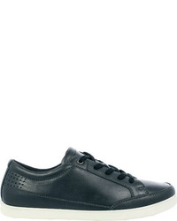 Nunn Bush Bernie Five Eye Sneaker Black Leather Lace Up Shoes