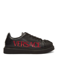 Versace Black 3d Medusa Head Sneakers
