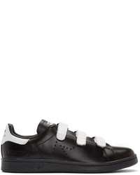 Raf Simons Black Adidas Edition Stan Smith Comfort Sneakers