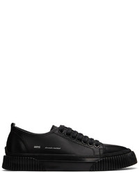AMI Alexandre Mattiussi Black Ami Sole Low Top Sneakers