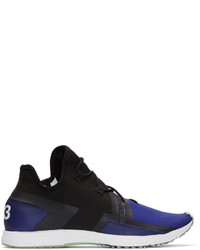Y-3 Black And Blue Arc Rc Sneakers