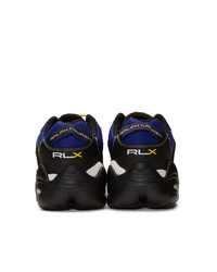 Polo Ralph Lauren Black And Blue Rlx Tech Sneakers