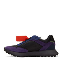 Off-White Black And Purple Arrows Sneakers