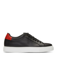 Paul Smith Black And Red Basso Sneakers