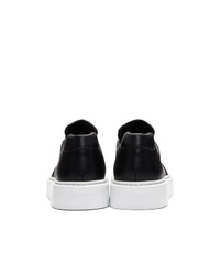Prada Black And White Mountain Sneakers