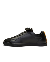 Fendi Black And Yellow Forever Sneakers