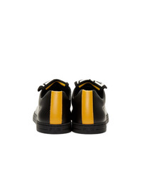 Fendi Black And Yellow Forever Sneakers