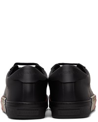 Burberry Black Bio Based Stripe Sole Sneakers