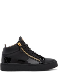 Giuseppe Zanotti Black Birel Vague May London Sneakers