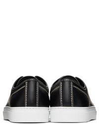 Brioni Black Classic Leather Sneakers