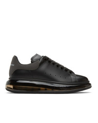 Alexander McQueen Black Clear Sole Oversized Sneakers