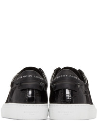 Givenchy Black Croc Embossed Urban Knots Sneakers