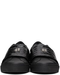 Givenchy Black Croc Urban Knots Sneakers