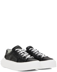 Pierre Hardy Black Cubix Leather Sneakers