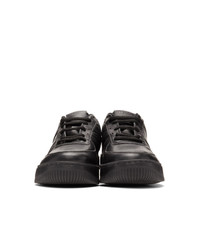 424 Black Distressed Sneakers