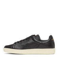 Tom Ford Black Ed Leather Warwick Sneakers