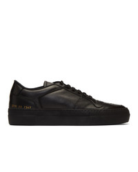 Common Projects Black Full Court Low Sneakers
