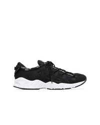 Asics Black Gel Mai Knit Leather Low Top Sneakers