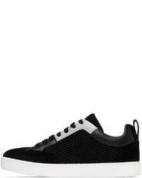 Moschino Black Gray Side Logo Sneakers