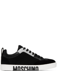 Moschino Black Gray Side Logo Sneakers