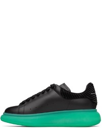 Alexander McQueen Black Green Oversized Sneakers