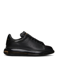 Alexander McQueen Black Iridescent Clear Sole Oversized Sneakers