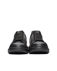 Alexander McQueen Black Iridescent Oversized Sneakers
