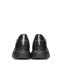 Alexander McQueen Black Iridescent Oversized Sneakers