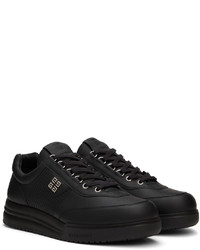 Givenchy Black Leather 4g Sneakers