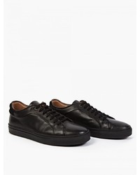 Paul Smith Black Leather And Pony Skin Sneakers