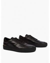 Common Projects Black Leather Basketball Sneakers