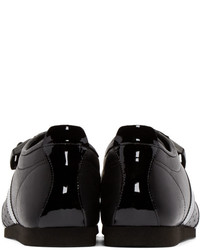 J.W.Anderson Black Leather Buckle Sneakers