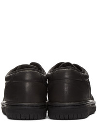 Christian Peau Black Leather Cdp Low Cut Sneakers