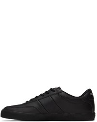 Lacoste Black Leather Court Master Sneakers