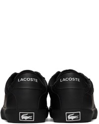 Lacoste Black Leather Court Master Sneakers