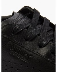 Puma Black Leather Court Star Sneakers