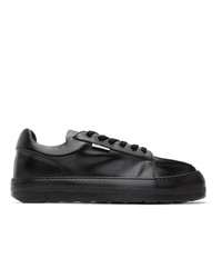 Sunnei Black Leather Dreamy Sneakers