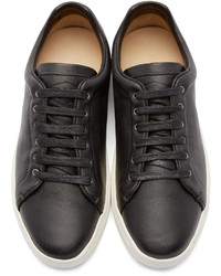 Rag & Bone Black Leather Kent Sneakers