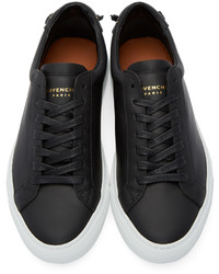Givenchy Black Leather Knot Low Top Sneakers