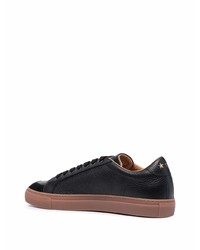 Pantofola D'oro Black Leather Lace Up Sneakers